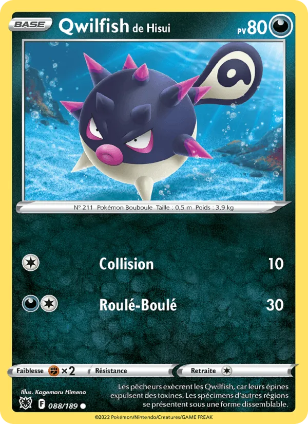 Qwilfish de Hisui · Astres Radieux 088/189