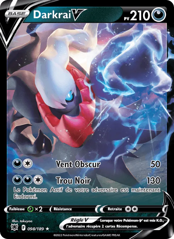 Darkrai V · Astres Radieux 098/189