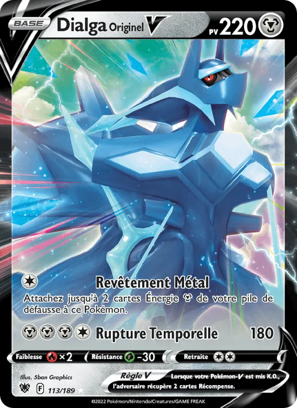 Dialga Originel V · Astres Radieux 113/189