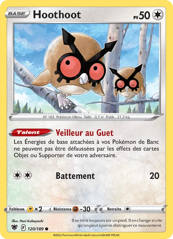 Hoothoot · Astres Radieux 120/189