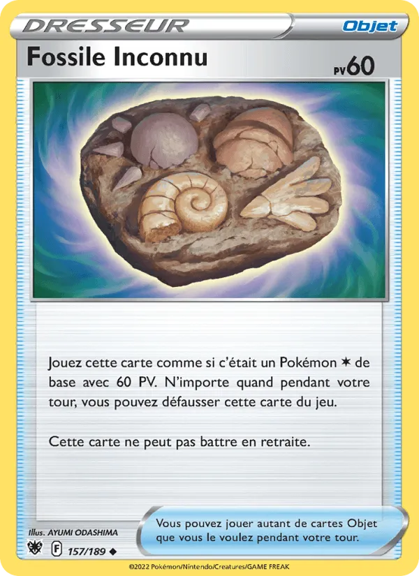 Fossile Inconnu · Astres Radieux 157/189