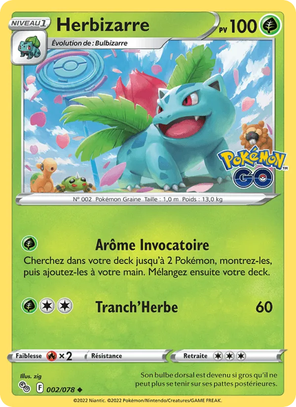 Herbizarre · Pokémon GO 002/78