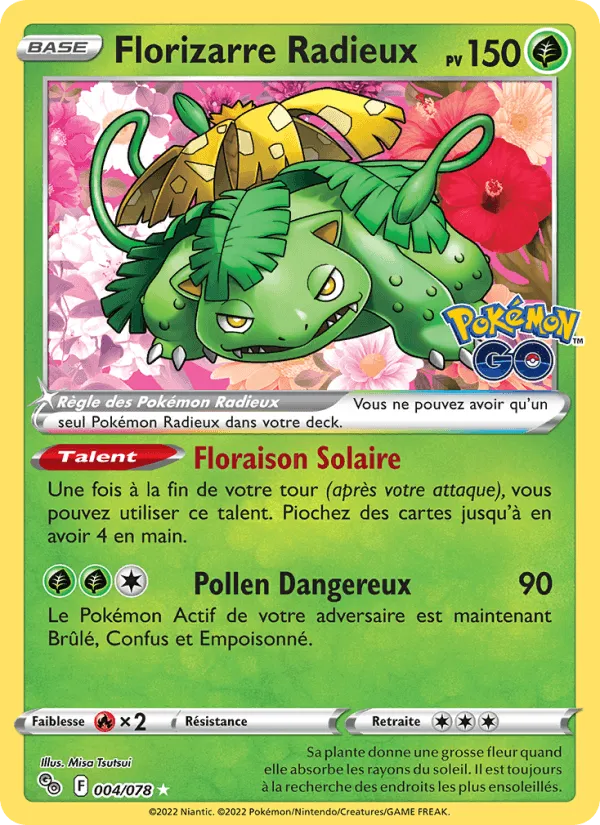 Florizarre Radieux · Pokémon GO 004/78