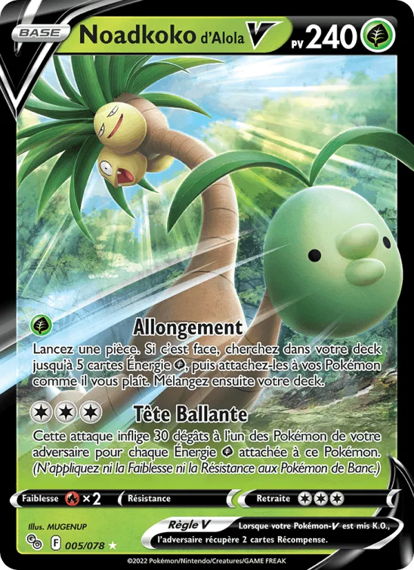 Noadkoko d'Alola V · Pokémon GO 005/78
