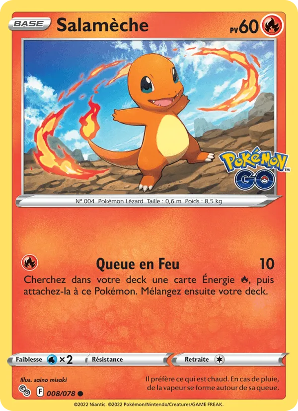 Salamèche · Pokémon GO 008/78