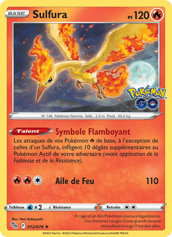 Sulfura · Pokémon GO 012/78