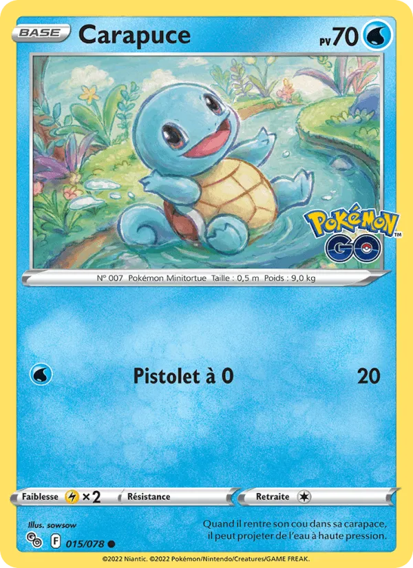 Carapuce · Pokémon GO 015/78