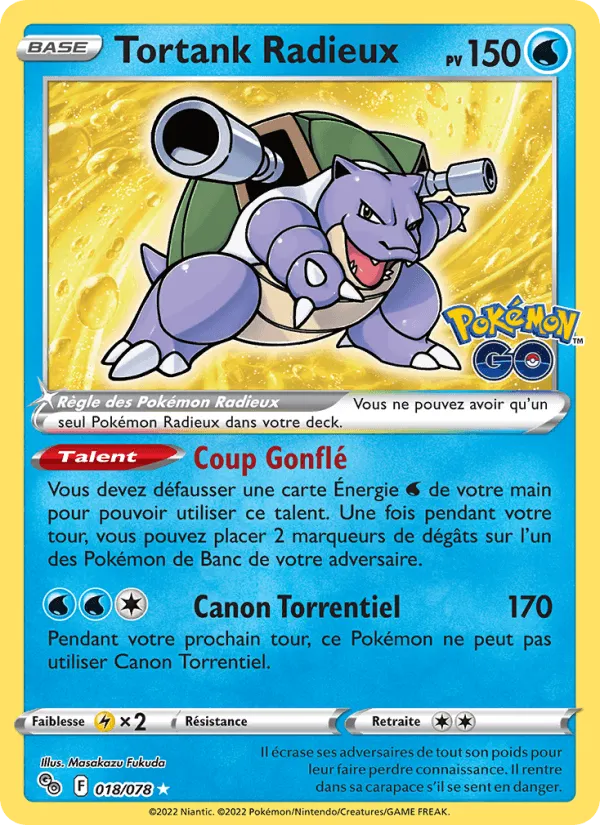 Tortank Radieux · Pokémon GO 018/78