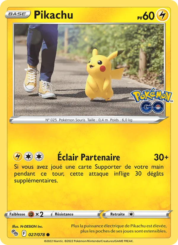 Pikachu · Pokémon GO 027/78