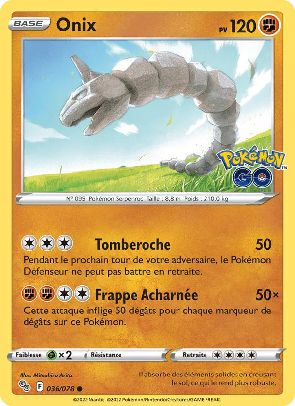 Onix · Pokémon GO 036/78