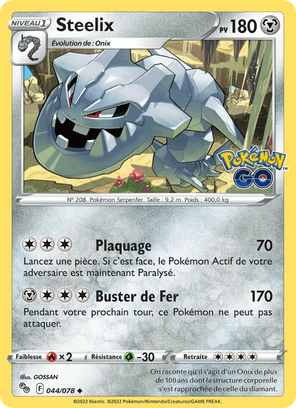 Steelix · Pokémon GO 044/78
