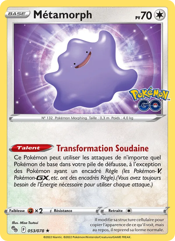 Métamorph · Pokémon GO 053/78
