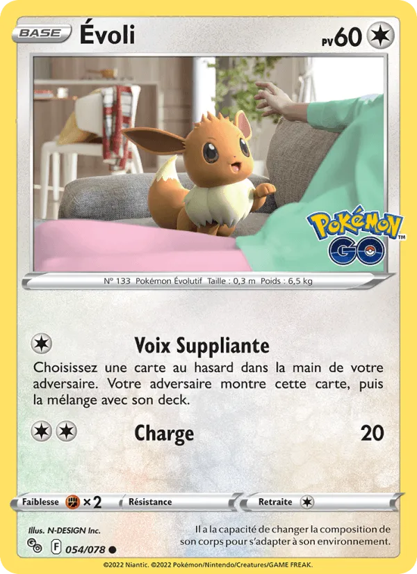 Évoli · Pokémon GO 054/78