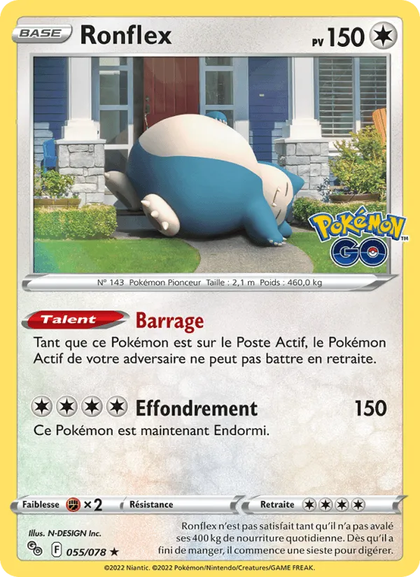 Ronflex · Pokémon GO 055/78