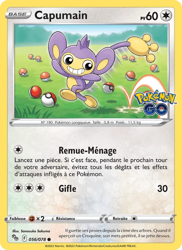 Capumain · Pokémon GO 056/78