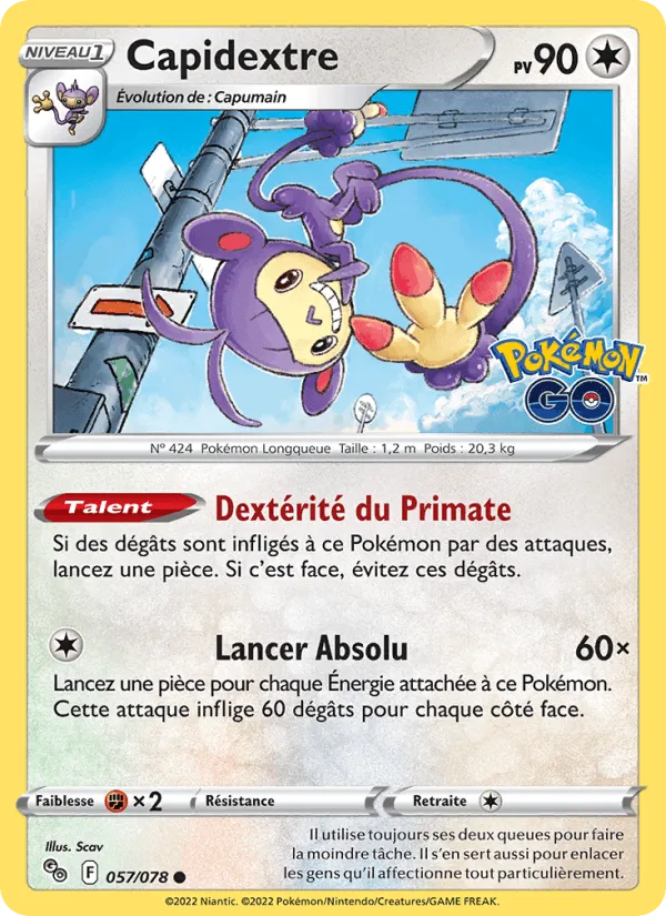 Capidextre · Pokémon GO 057/78