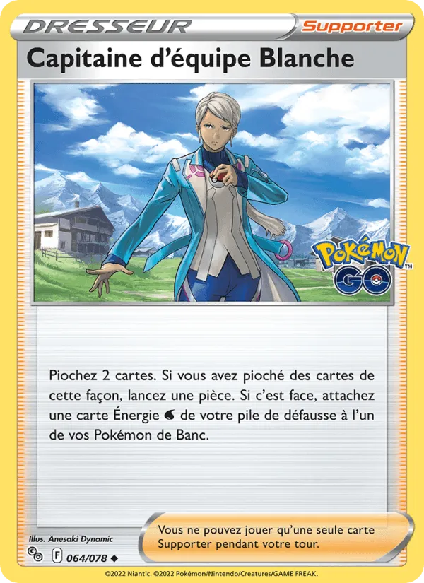 Capitaine d'équipe Blanche · Pokémon GO 064/78