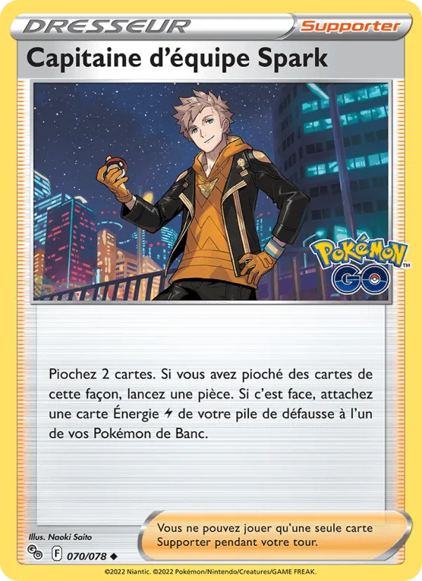 Capitaine d'équipe Spark · Pokémon GO 070/78