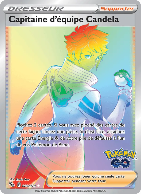 Capitaine d'équipe Candela · Pokémon GO 083/78