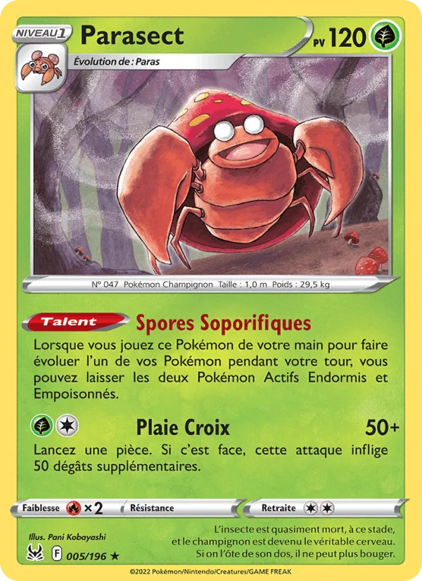 Parasect · Origine Perdue 005/196