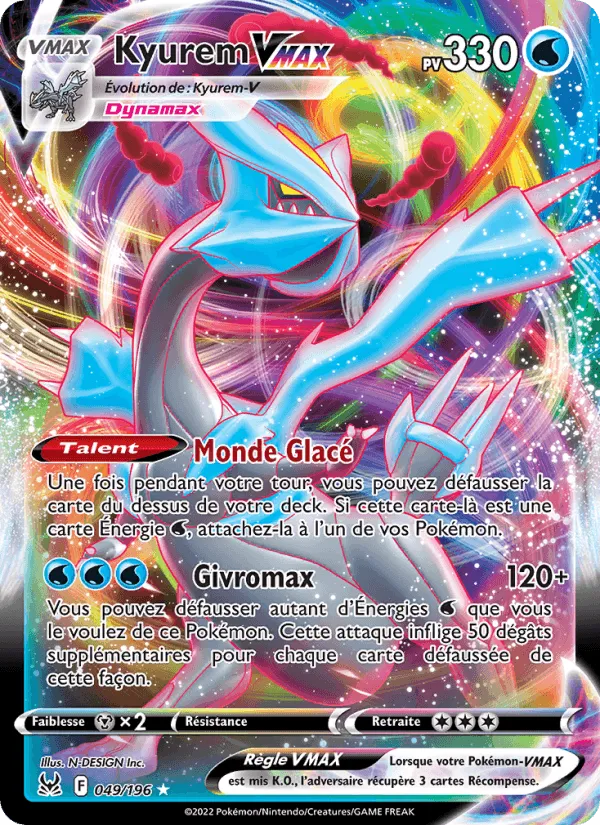 Kyurem VMAX · Origine Perdue 049/196