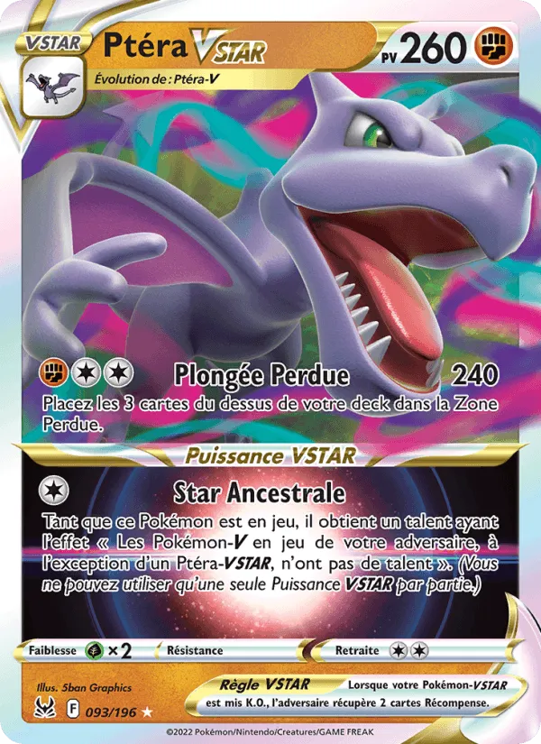 Ptéra VSTAR · Origine Perdue 093/196