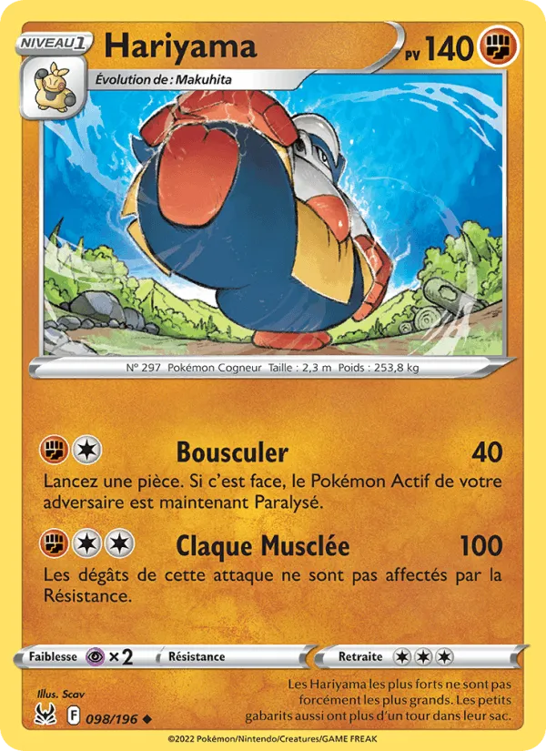 Hariyama · Origine Perdue 098/196