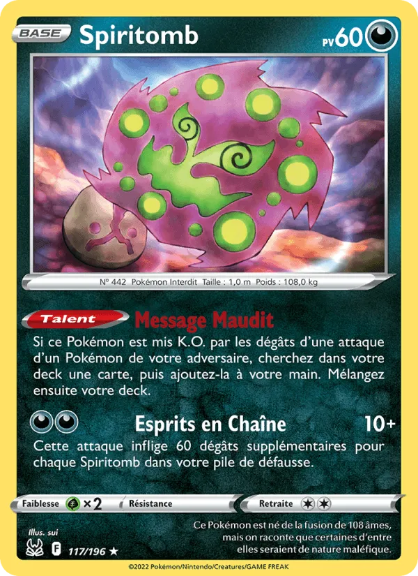 Spiritomb · Origine Perdue 117/196