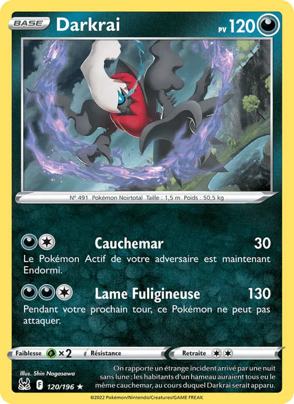 Darkrai · Origine Perdue 120/196