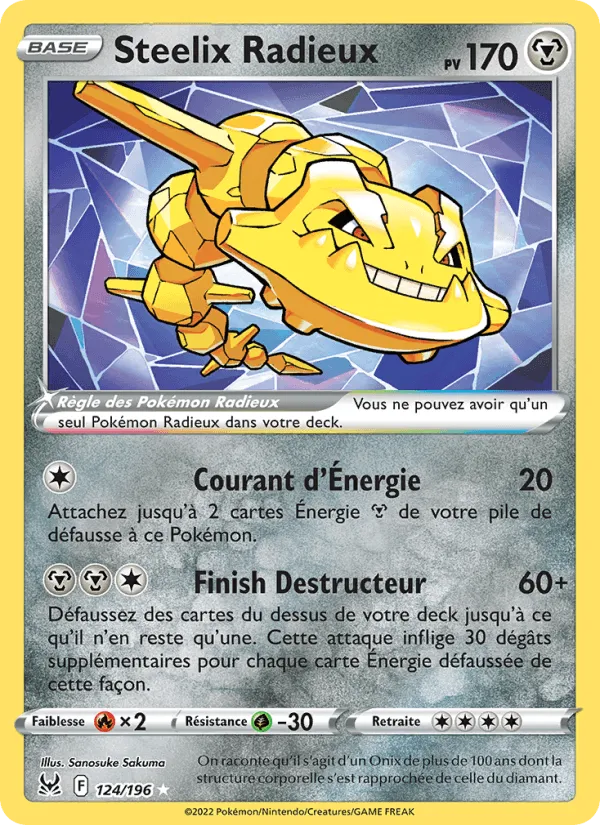 Steelix Radieux · Origine Perdue 124/196