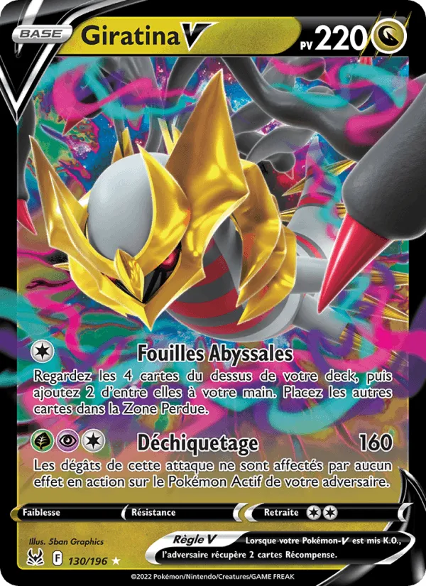 Giratina V · Origine Perdue 130/196