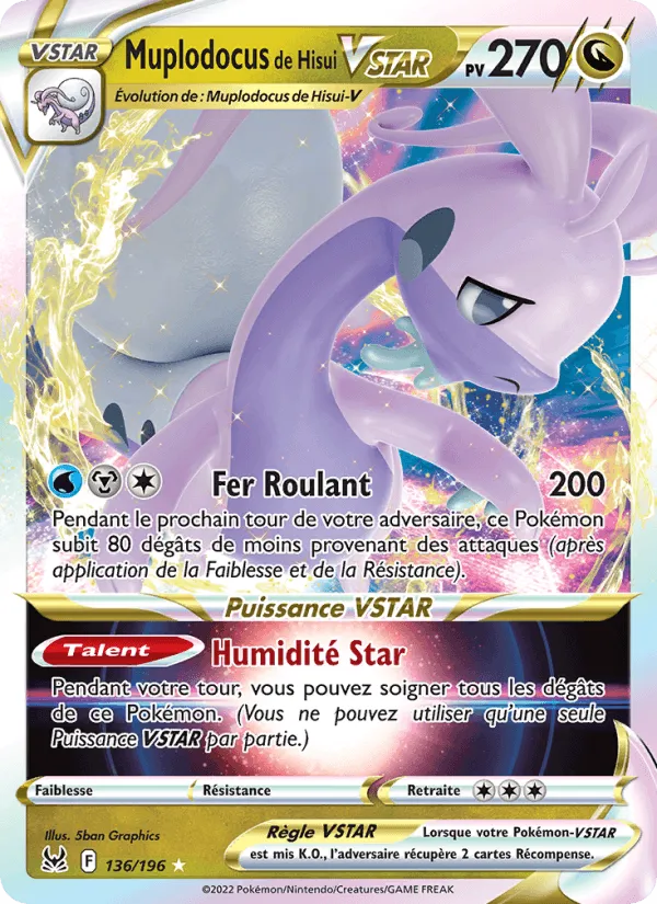 Muplodocus de Hisui VSTAR · Origine Perdue 136/196