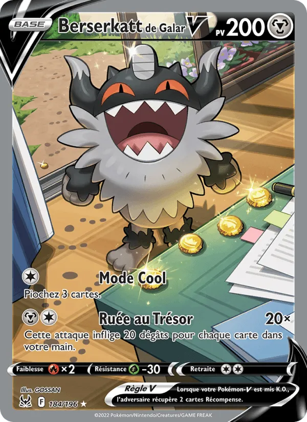 Berserkatt de Galar V · Origine Perdue 184/196