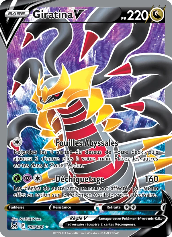 Giratina V · Origine Perdue 185/196