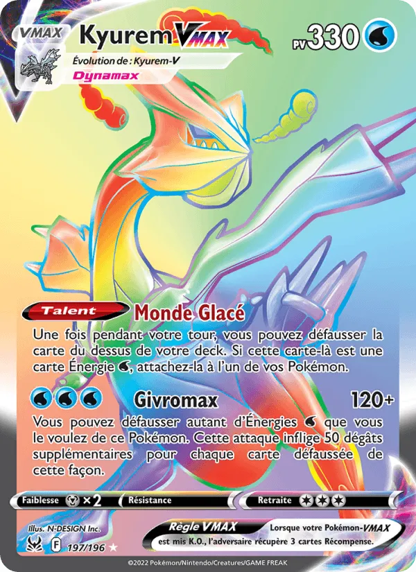 Kyurem VMAX · Origine Perdue 197/196