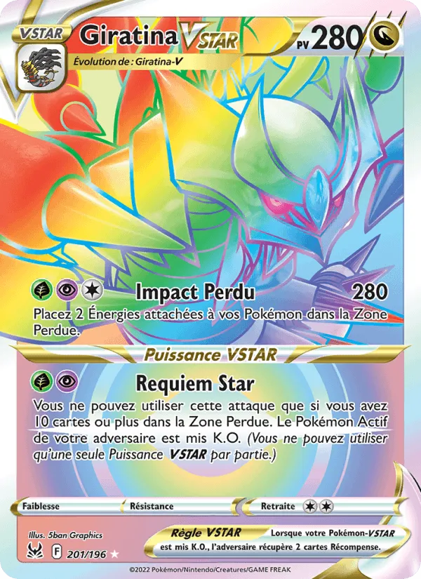Giratina VSTAR · Origine Perdue 201/196