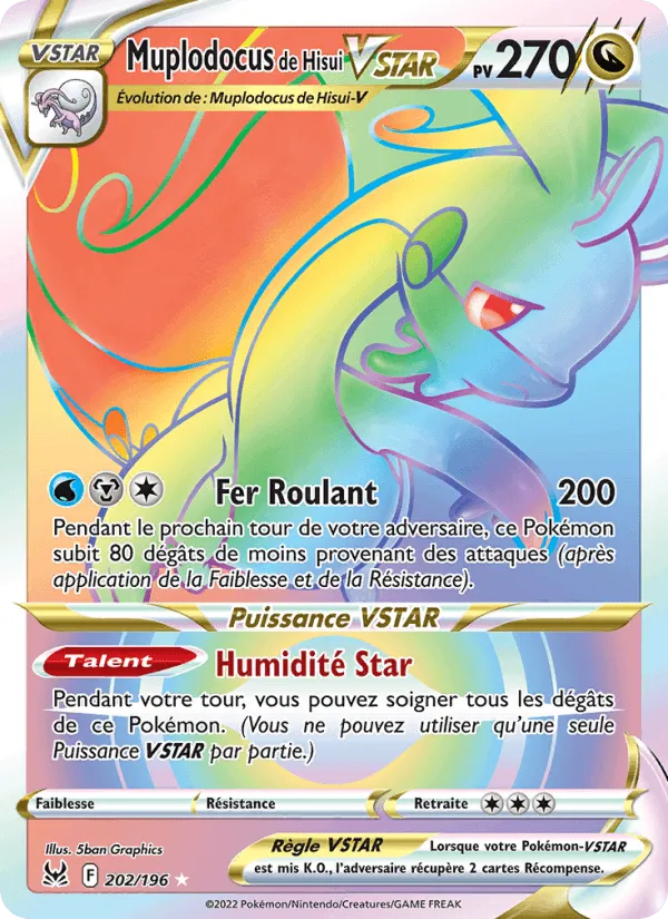 Muplodocus de Hisui VSTAR · Origine Perdue 202/196