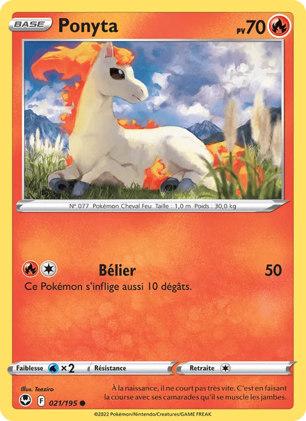 Ponyta · Tempête Argentée 021/195