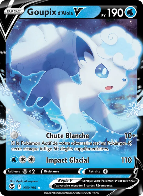 Goupix d'Alola V · Tempête Argentée 033/195
