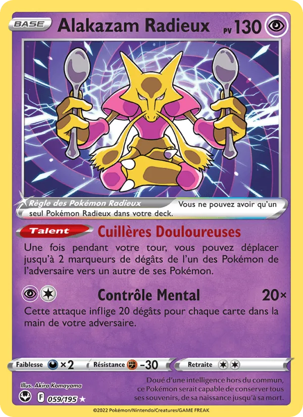 Alakazam Radieux · Tempête Argentée 059/195