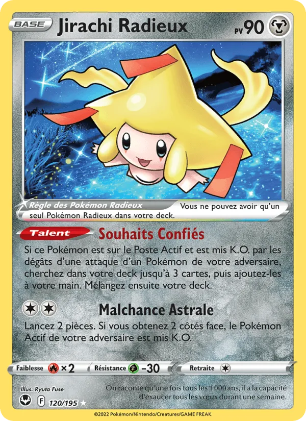 Jirachi Radieux · Tempête Argentée 120/195