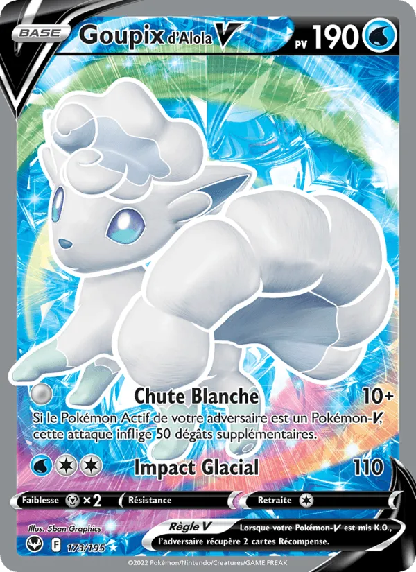 Goupix d'Alola V · Tempête Argentée 173/195