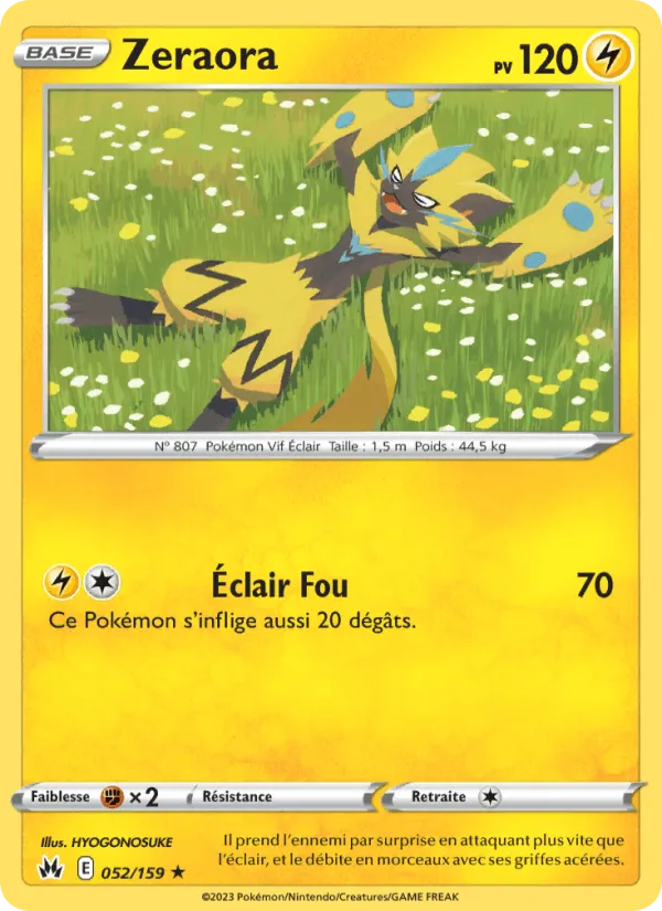 Zeraora · Zénith Suprême 052/159