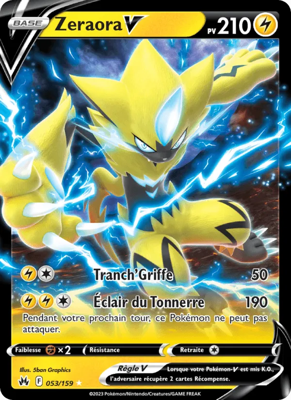 Zeraora V · Zénith Suprême 053/159