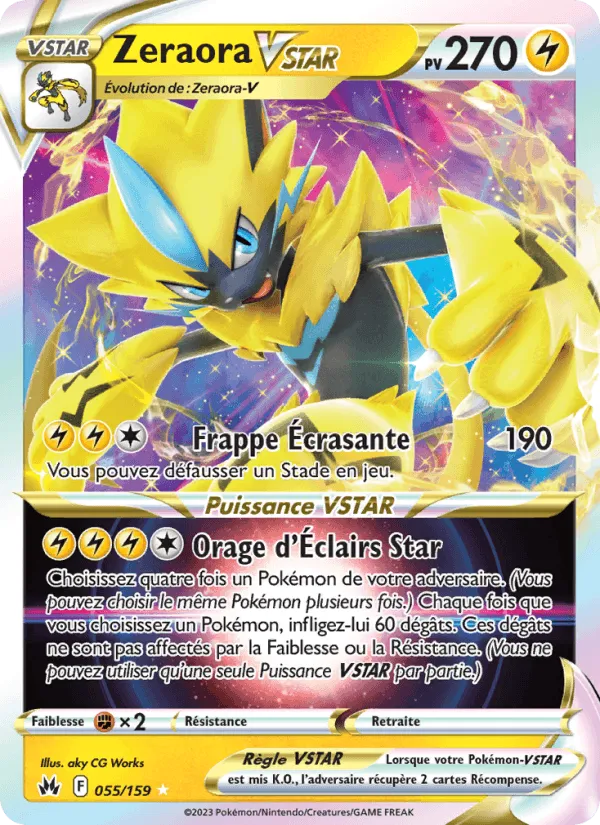 Zeraora VSTAR · Zénith Suprême 055/159