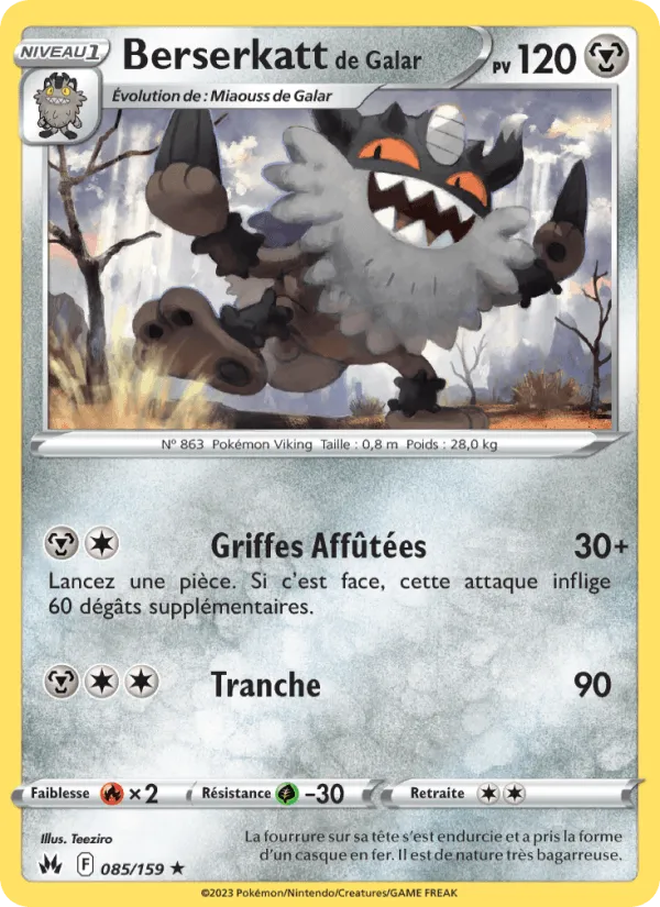 Berserkatt de Galar · Zénith Suprême 085/159