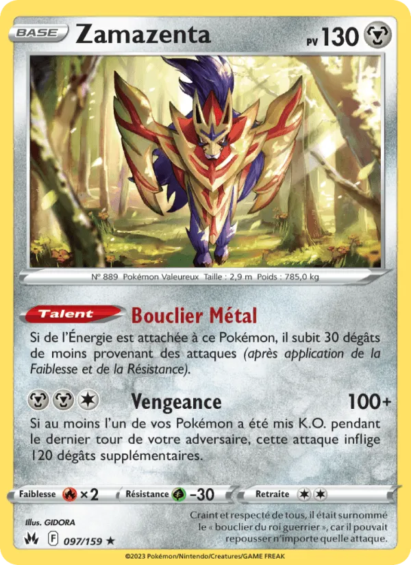 Zamazenta · Zénith Suprême 097/159