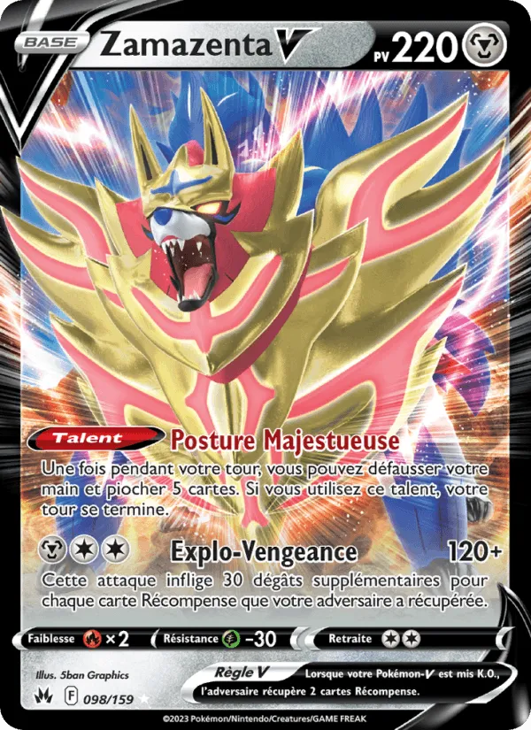 Zamazenta V · Zénith Suprême 098/159