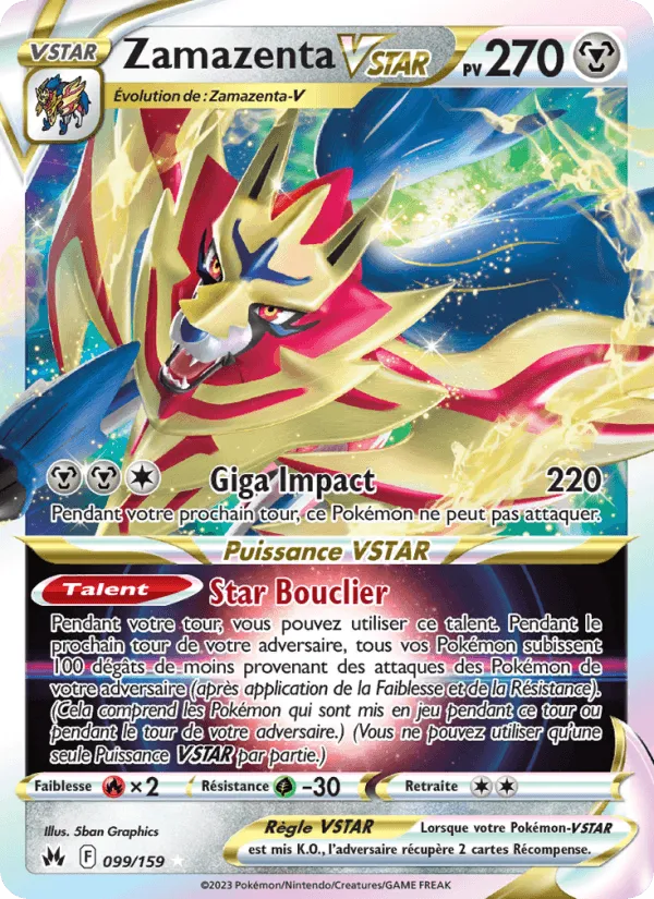 Zamazenta VSTAR · Zénith Suprême 099/159