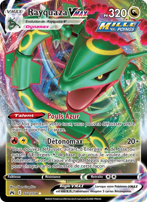 Rayquaza VMAX · Zénith Suprême 102/159